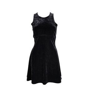 vintage goth velvet mini dress
